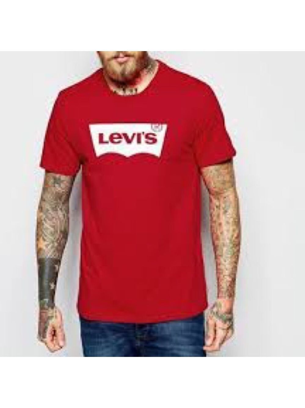 🦩 LEVIS Red Logo T-Shirt (🦩2 for $25 )